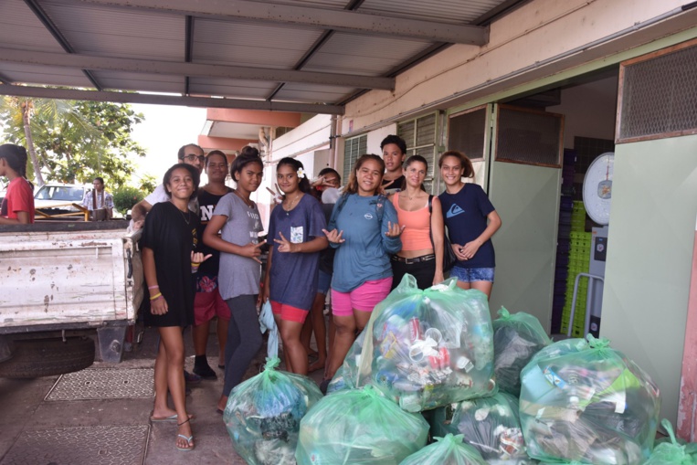 334 kg de déchets récoltés au collège et au lycée de Faa'a 334 kg de déchets récoltés au collège et au lycée de Faa'a