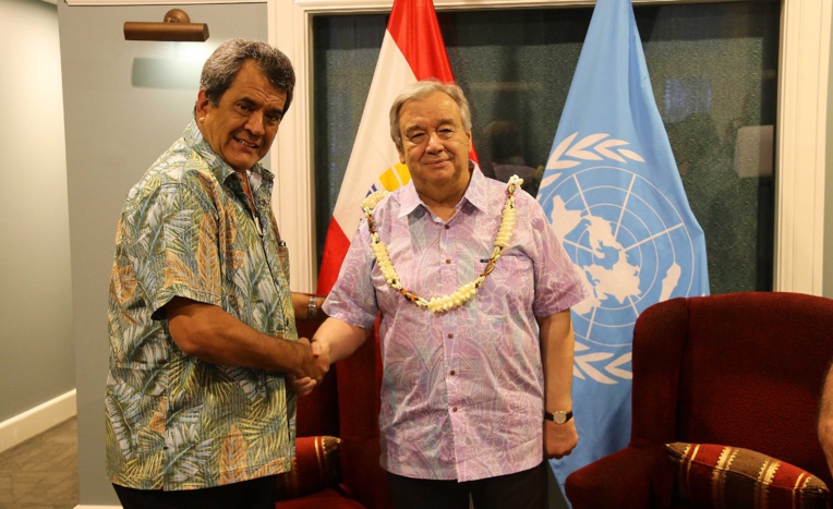 Le secrétaire général de l'ONU salue "le développement économique maîtrisé" du fenua Le secrétaire général de l'ONU salue "le développement économique maîtrisé" du fenua