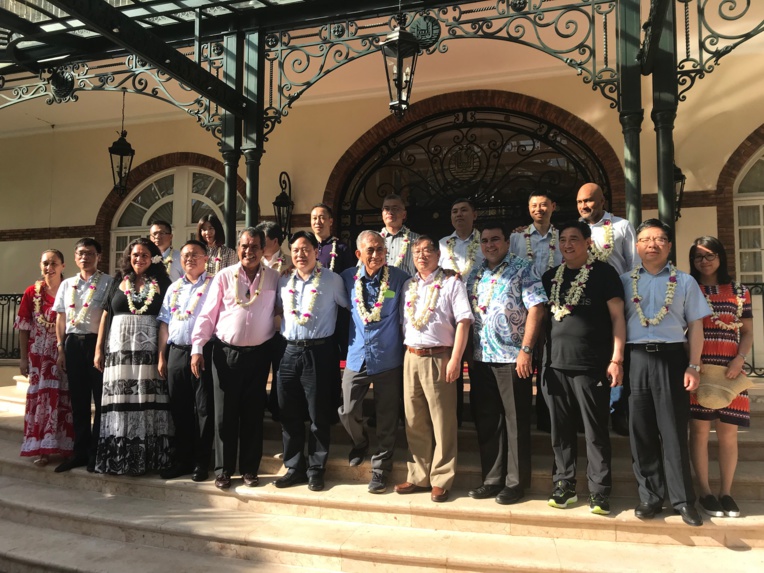 Une délégation des autorités de la ville de Jiangyin à Tahiti