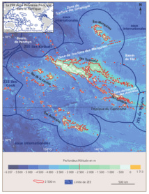 Les zones les plus prometteuses sont localisées dans les parties nord-est et sud-ouest du plateau des Tuamotu, et secondairement vers la chaîne des monts sous-marins Tarava (au sud des îles de La Société)", décrit l'étude publiée en 2016. Les zones les plus prometteuses sont localisées dans les parties nord-est et sud-ouest du plateau des Tuamotu, et secondairement vers la chaîne des monts sous-marins Tarava (au sud des îles de La Société)", décrit l'étude publiée en 2016.