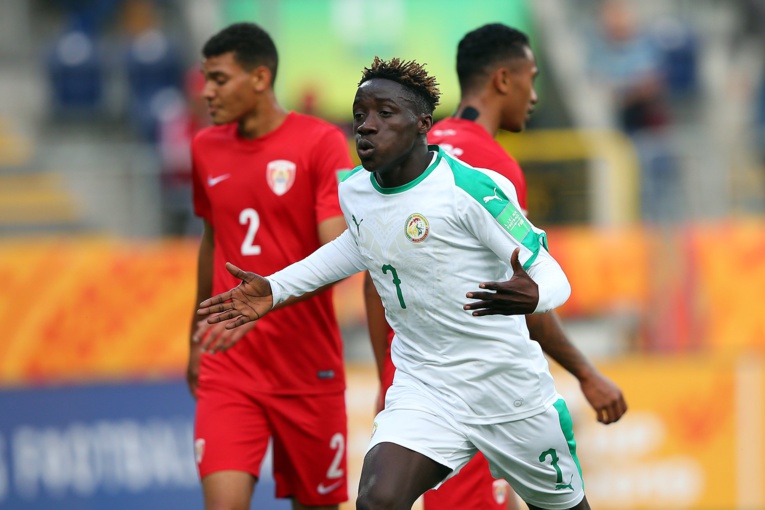 Amadou Sagna a marqué les trois buts du Sénégal © FIFA via Getty Images