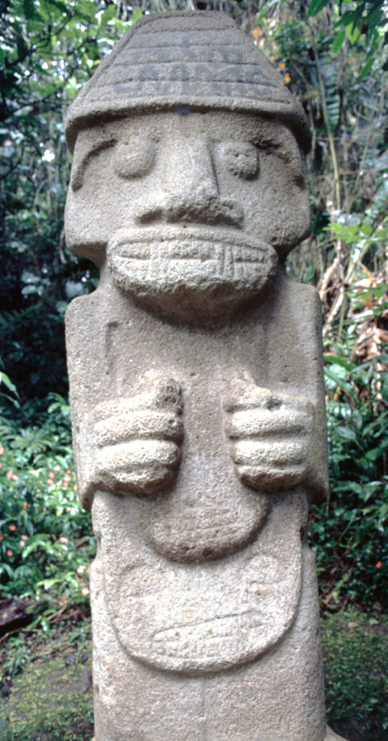 Certains archéologues fantaisistes ont "vu" à San Agustin des modèles de ce qui serait devenu, après migration dans le Pacifique, des "tiki" ou des "moai".