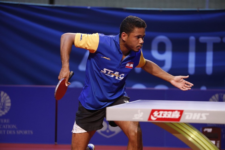 Océan Belrose est le dernier Tahitien encore en lice dans le tableau final de 'Oceania Cup. (©FTTT) Océan Belrose est le dernier Tahitien encore en lice dans le tableau final de 'Oceania Cup. (©FTTT)