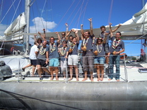 L'équipage de tara Ocean lors de son escale à Papeete le 15 août dernier