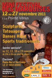 Mini festival des Marquises, à partir du 12 novembre à la pointe Venus