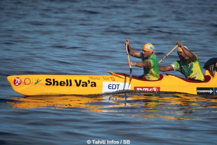 Tahiti Nui Va'a : Shell Va'a s'impose entre Tautira et Pirae
