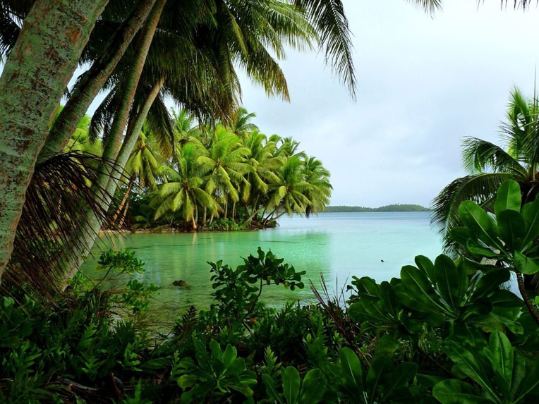 Strawn Island ; avouez que ce motu n’a rien à envier à ceux de nos atolls des Tuamotu.