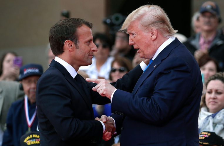 En Normandie, Macron et Trump célèbrent le D-Day et la liberté