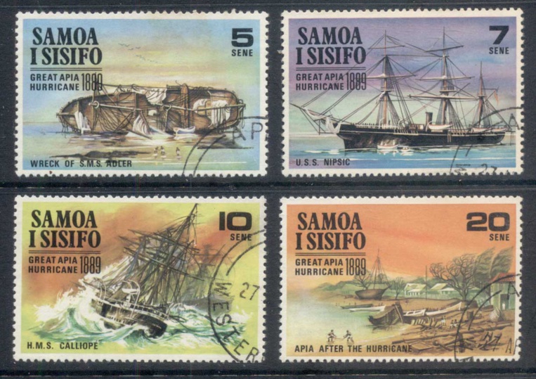 Les Postes samoanes ont rendu hommage au drame d’Apia en émettant quatre vignettes commémoratives.
