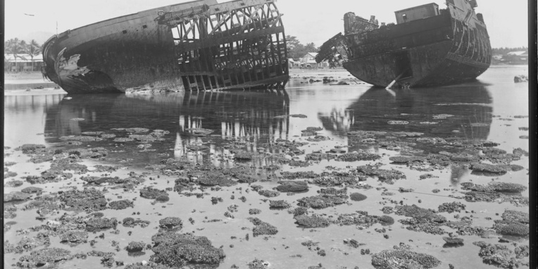 Tout ce qu’il restait du SMS Adler après le passage de la terrible tempête. Tout ce qu’il restait du SMS Adler après le passage de la terrible tempête.