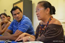 Tauhiti Nena et la direction de l'enseignement secondaire, Aline Heitaa-Archer