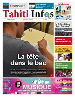 Cliquez sur la Une pour lire le journal