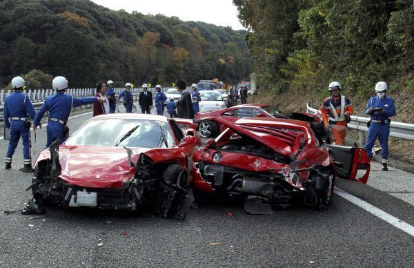 Japon: carambolage de Ferrari, Mercedes, Lamborghini pour près de 3 M euros