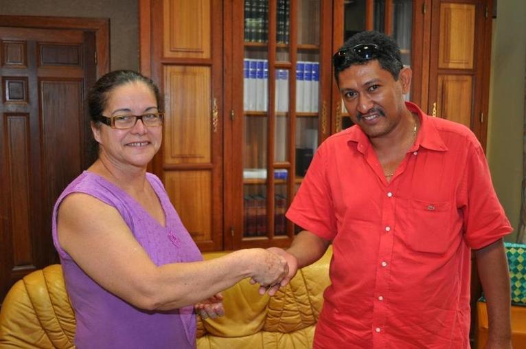 Remise des clés de l'institution