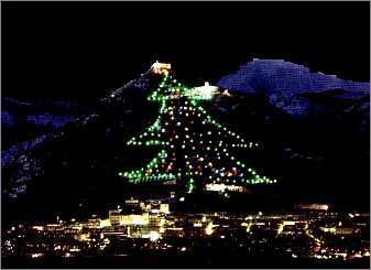 Le pape "allume" le plus grand arbre de Noël du monde grâce à internet