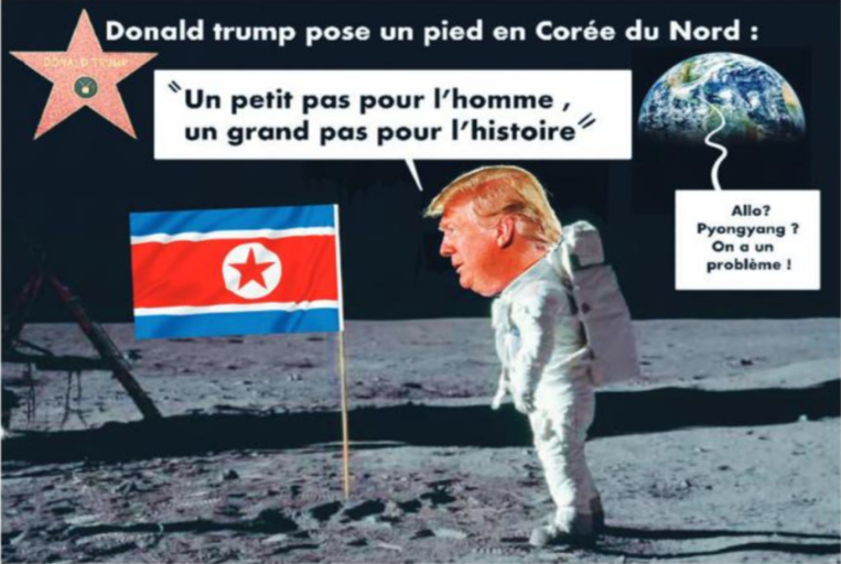 " Premier pas " vu par Munoz " Premier pas " vu par Munoz