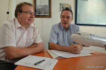 Le directeur général de la délégation polynésienne, Philippe Barbieri, et son prédécesseur Jean Chassaing