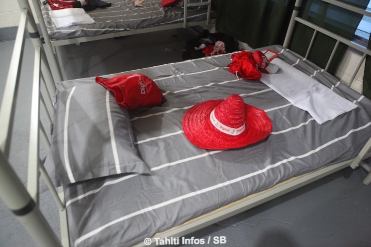 Les lits des chambres de la délégation de Tahiti Les lits des chambres de la délégation de Tahiti