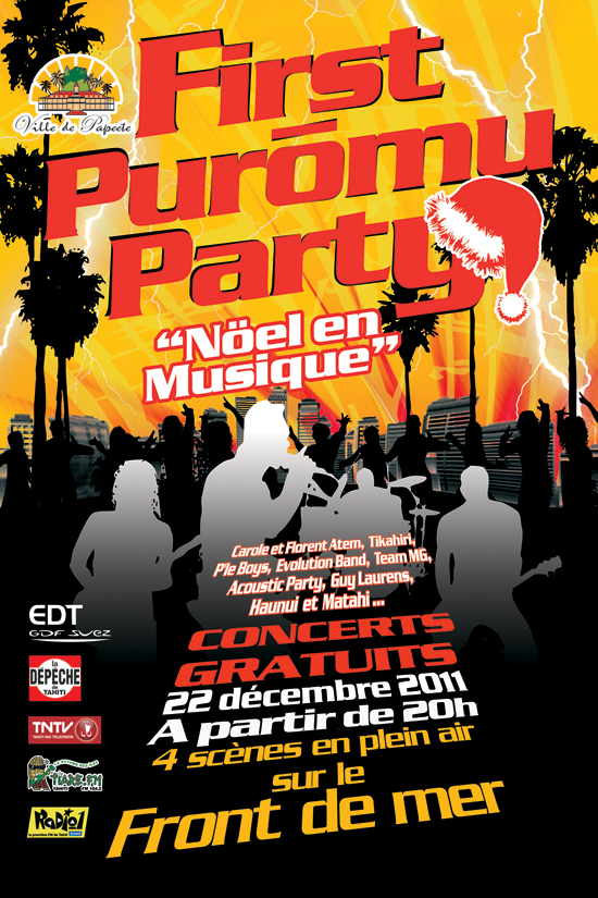 First Puromu Party : La ville de Papeete fête Noël en musique