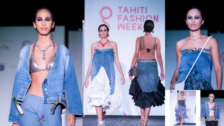 Ces pièces ont fait sensation lors du défilé de la Tahiti Fashion Week dans les jardins de l'Assemblée, le 12 juin dernier.
