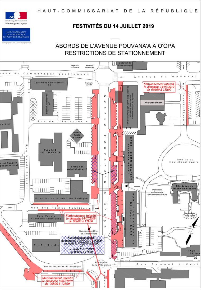 La circulation perturbée pour le 14 juillet La circulation perturbée pour le 14 juillet
