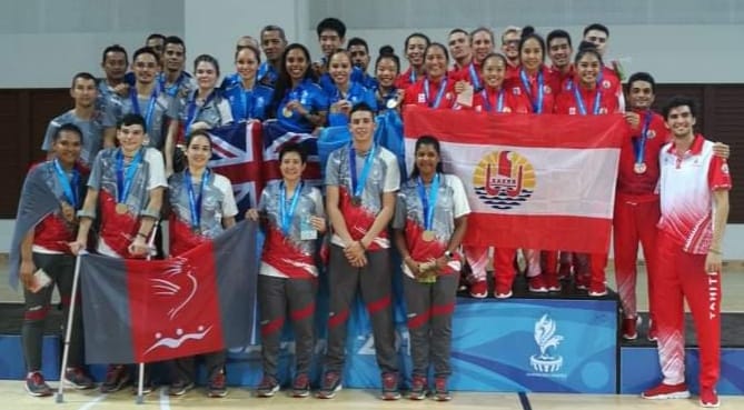 La médaille de bronze pour le badminton tahitien en équipe mixte