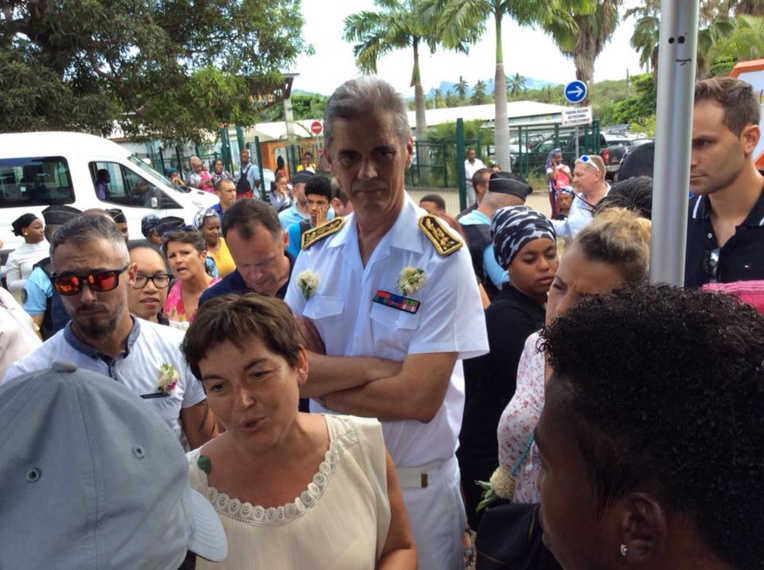 Dominique Saurin, aux côtés de la ministre des Outre-mer. Dominique Saurin, aux côtés de la ministre des Outre-mer.