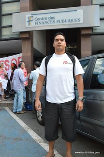 Le secrétaire départemental adjoint de FO-DGFIP en Polynésie française, Kailhua Pomare