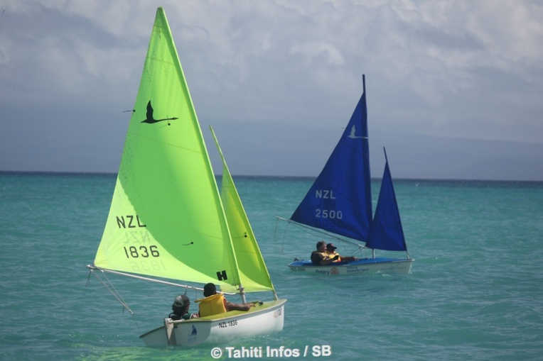 Le vent était de la partie lors du début de compétition dédié au laser Le vent était de la partie lors du début de compétition dédié au laser