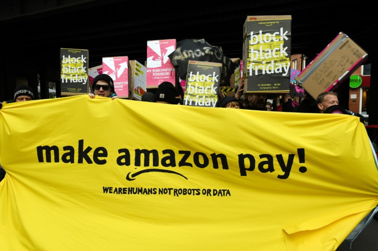 Amazon: mobilisation internationale contre les "promos sur le dos des salariés" Amazon: mobilisation internationale contre les "promos sur le dos des salariés"
