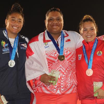 L'or revient à la Tongienne  Ata Maama et la médaille d'argent à Nuuassala Tuilefano, originaire des Samoa américaines. (© Facebook Vaihina Doucet)