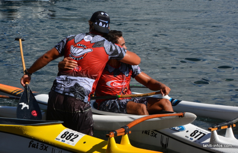 Victoire sur le fil de Brian Ah Min aux juniors du Te Aito Va'a
