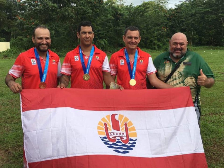 Trois médailles d'or par équipe pour le tir polynésien Trois médailles d'or par équipe pour le tir polynésien