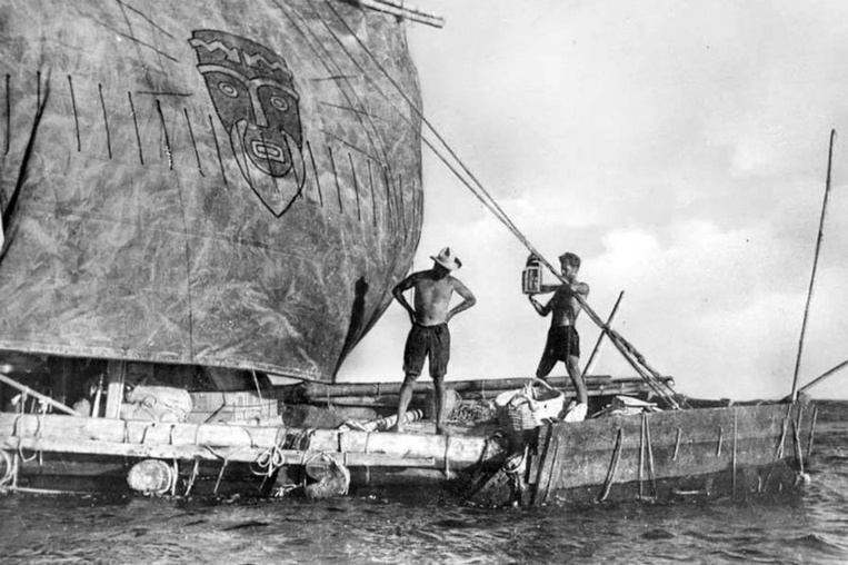 Le 7 août 1947, le Kon-Tiki arrivait en Polynésie Le 7 août 1947, le Kon-Tiki arrivait en Polynésie