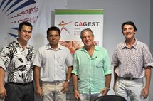 Photo ci-dessus, de gauche à droite : Jean-Paul TUAIVA (Président du CAGEST), Nelson TAPARE-PIN (Directeur du CAGEST), Alain DELLA VALLE (A-PRO.FORM) et Arnaud LOZINGUEZ (DOCEO Formation) lors de la signature de ces conventions de partenariat.