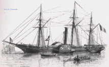 La Gassendi, l’un des deux navires de guerre dont disposait de Tromelin.