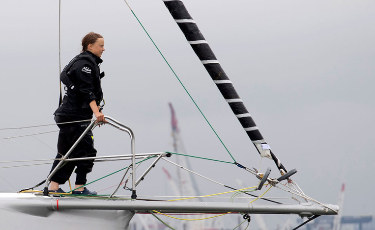 A New York, Greta Thunberg appelle à "cesser de détruire la nature" A New York, Greta Thunberg appelle à "cesser de détruire la nature"