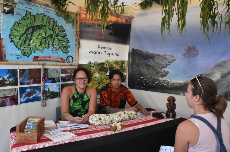 La pension Mana Tupuna à Ua Huka aux îles Marquises.