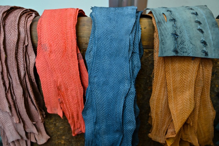 Cuir de poisson: quand de jeunes chimistes marient luxe et écologie Cuir de poisson: quand de jeunes chimistes marient luxe et écologie