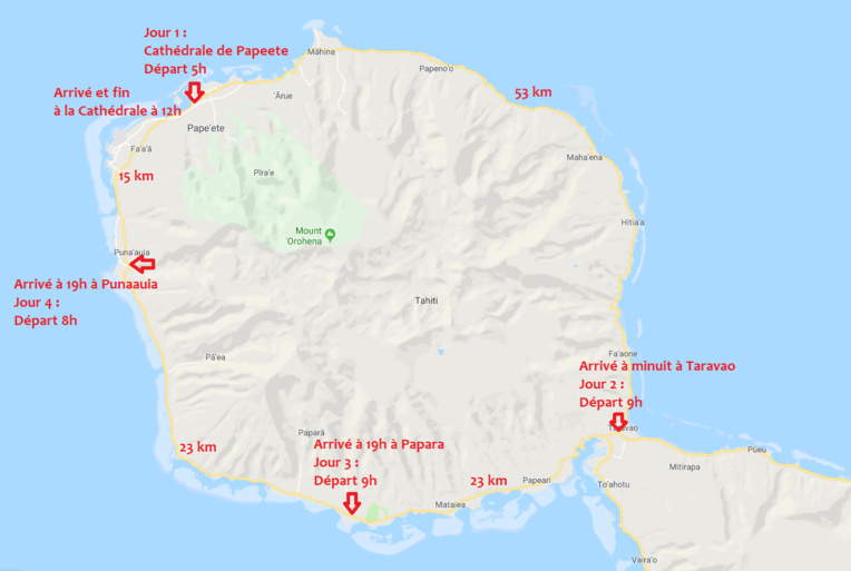 Climat : Top départ du tour de Tahiti avec une brouette