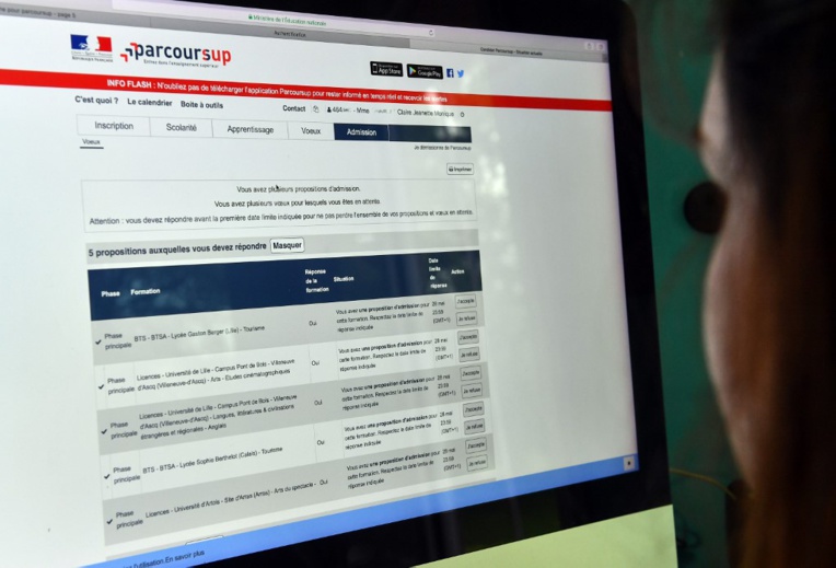 Parcoursup: des signaux "encourageants" mais un peu plus de candidats sur le carreau