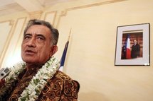 Oscar Temaru au sujet d'une rencontre avec M-L Penchard: "rencontrer d'égal à égal et pas de maître à vassal"