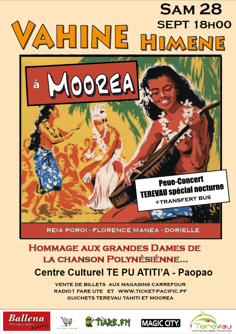 "Vahine himene" à Moorea