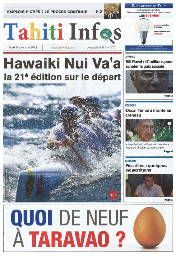 ​Tahiti Infos : 1 500 numéros et l’aventure continue