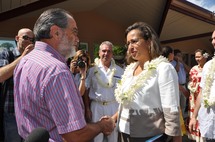 Visite de courtoisie républicaine à l’assemblée de la Polynésie française