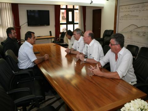 Antony Géros reçoit Rémy Pflimlin, président de France Télévisions