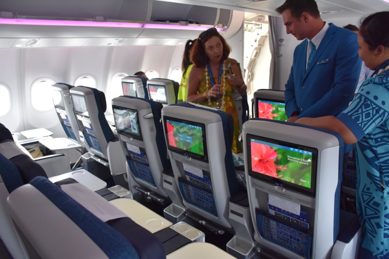 La nouvelle classe premium economy avec 21 sièges répartis sur trois rangées.