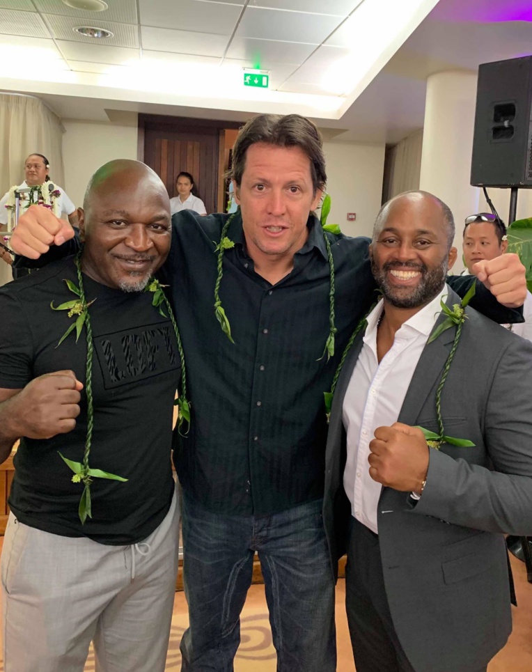 Bertrand Amoussou, David Proia et Kerrith Brown Bertrand Amoussou, David Proia et Kerrith Brown