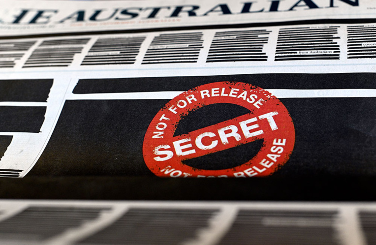 La Une des journaux australiens caviardée pour protester contre la censure