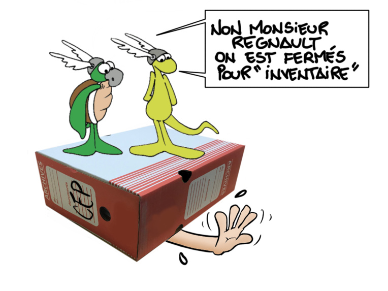 "Le poids des archives", par Munoz